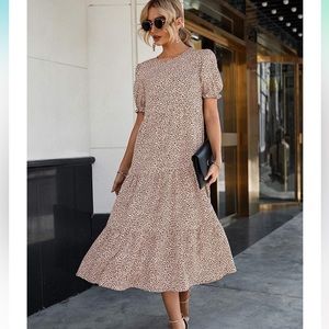 Leopard Midi Dress Small